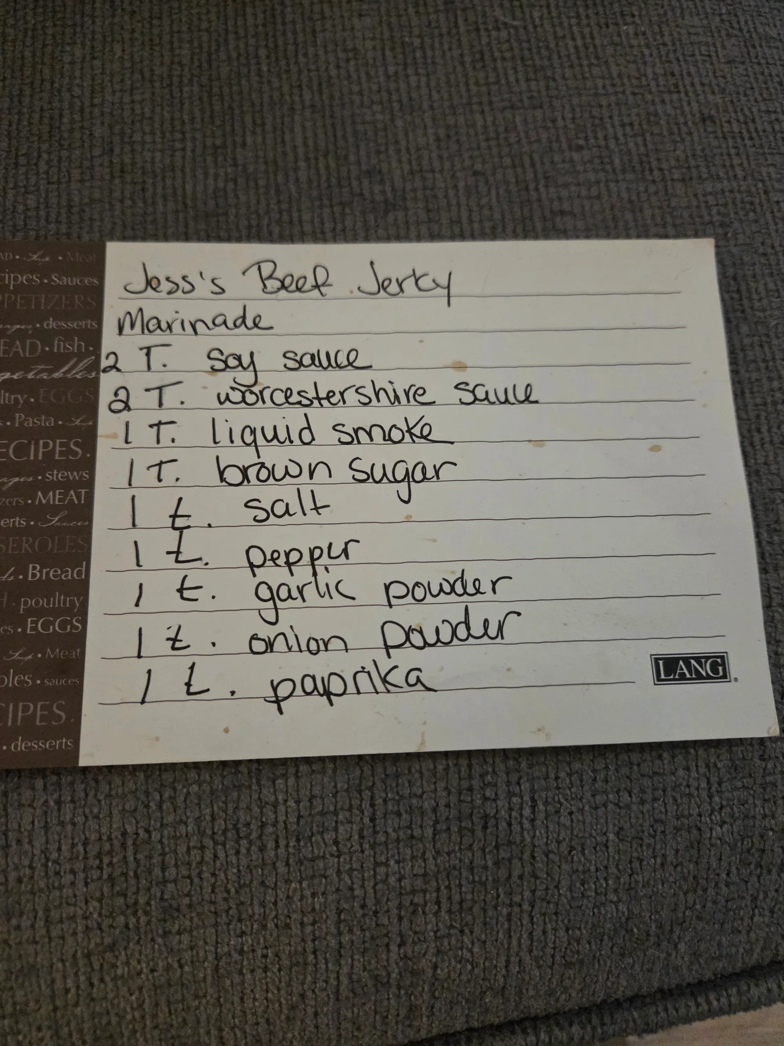 Jess's Beef Jerky