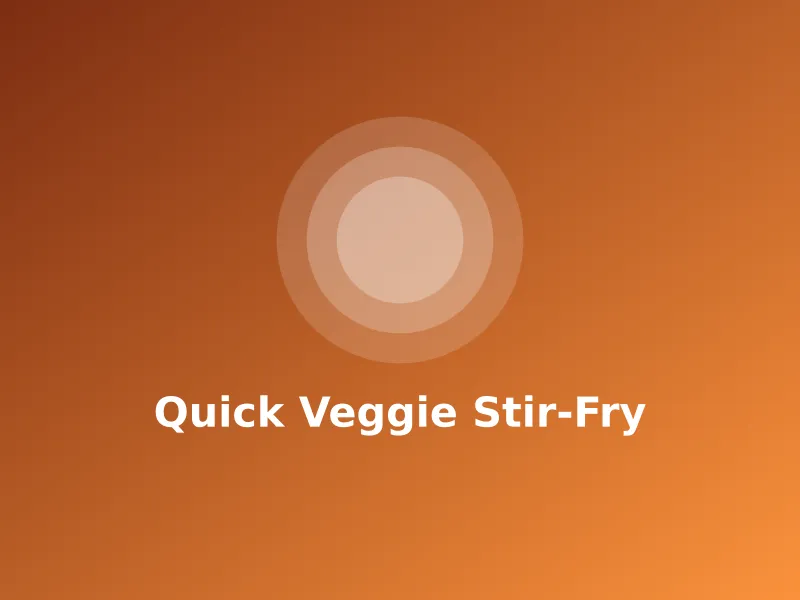 Quick Veggie Stir-Fry